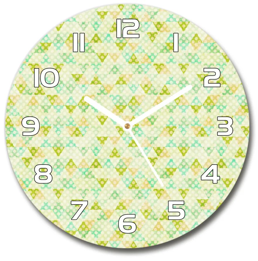 Sklenené hodiny okrúhle Geometrické pozadie pl_zso_30_f_51538563