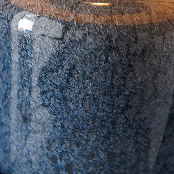 Endon 93067 - Stolová lampa ZINNIA 1xE27/10W/230V modrá/zlatá