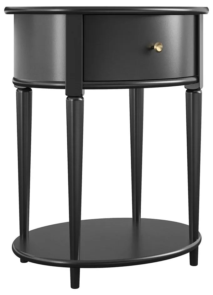 Čierny nočný stolík Aurora – Støraa