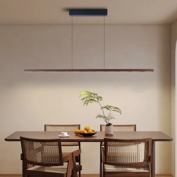 Immax NEO 07309L-LED stmievateľný luster na lanku so senzorom MADEIRA 37W/230V 157 cm orech