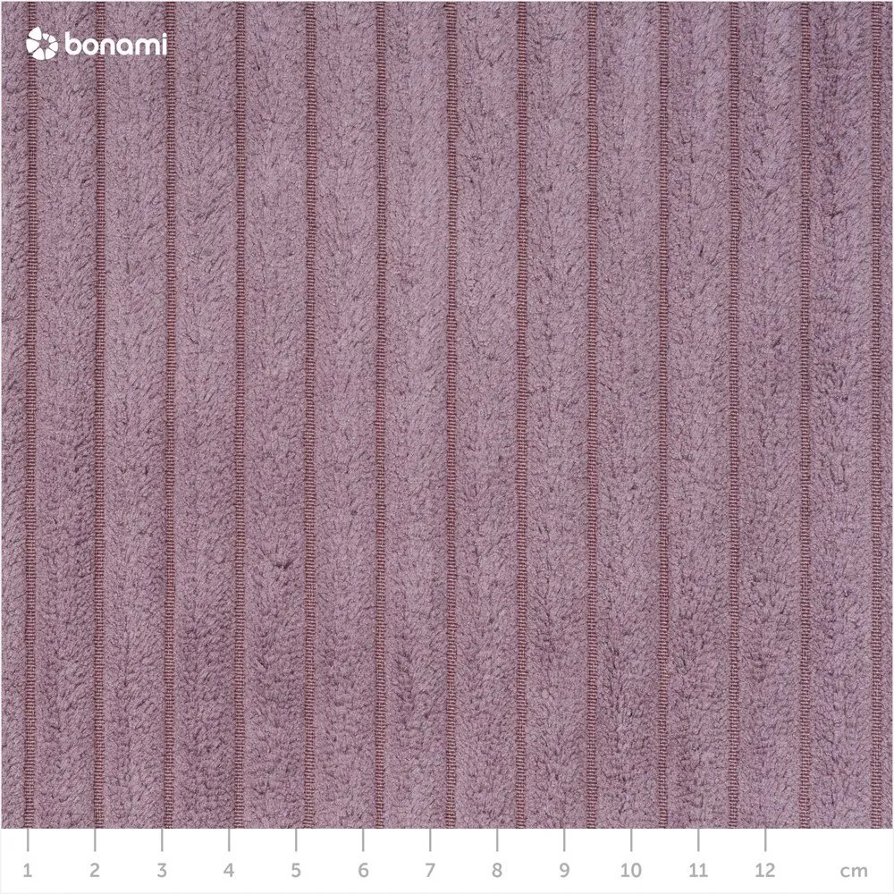 Ružová menčestrová rozkladacia rohová pohovka do "U" Nihad – Bobochic Paris