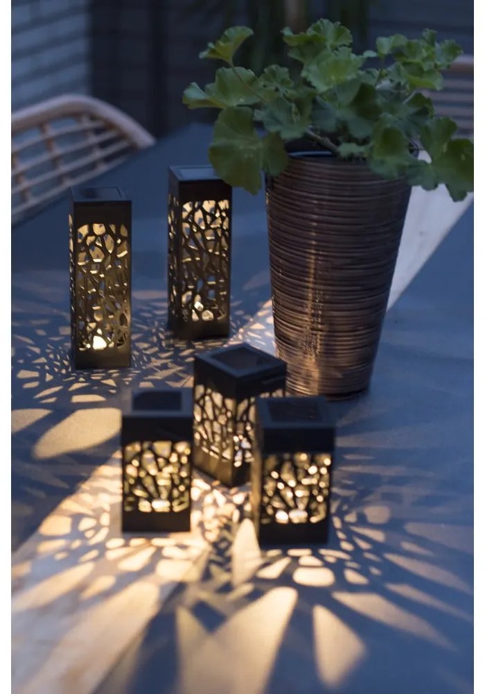 Súprava 3 závesných solárnych LED lampáš Star Trading Izola, výška 11 cm