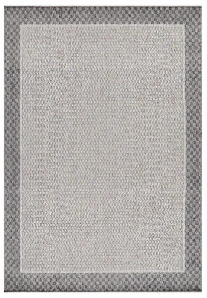 Šnúrkový koberec Aruba sivý / krémový