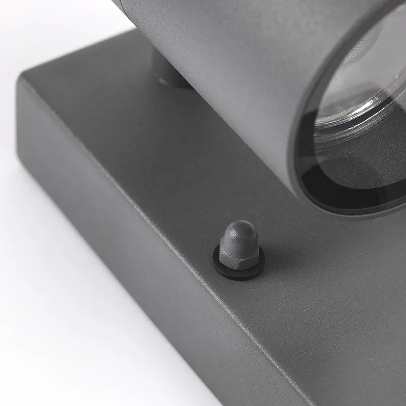 Vonkajšia nástenná lampa antracit IP44 s pohybovým senzorom - Solo