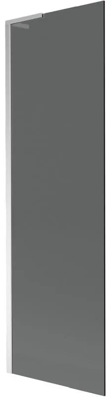 Mexen Next L, 1-krídlová vaňová zástena 60 x 150 cm, 6mm šedé sklo, chrómový profil, 895-060-000-03-40-01
