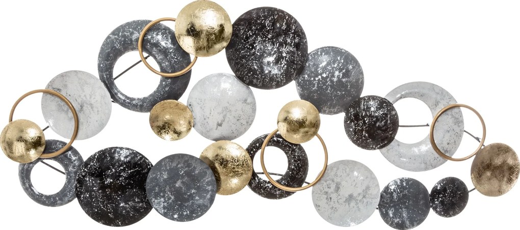 Kovová dekorácia na stenu Liam 93x43 cm