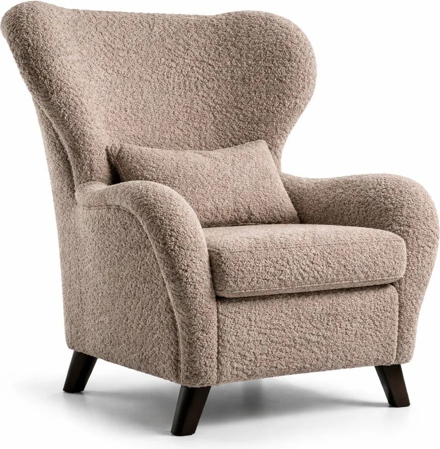 Hnedé kreslo ušiak Miuform Miuf