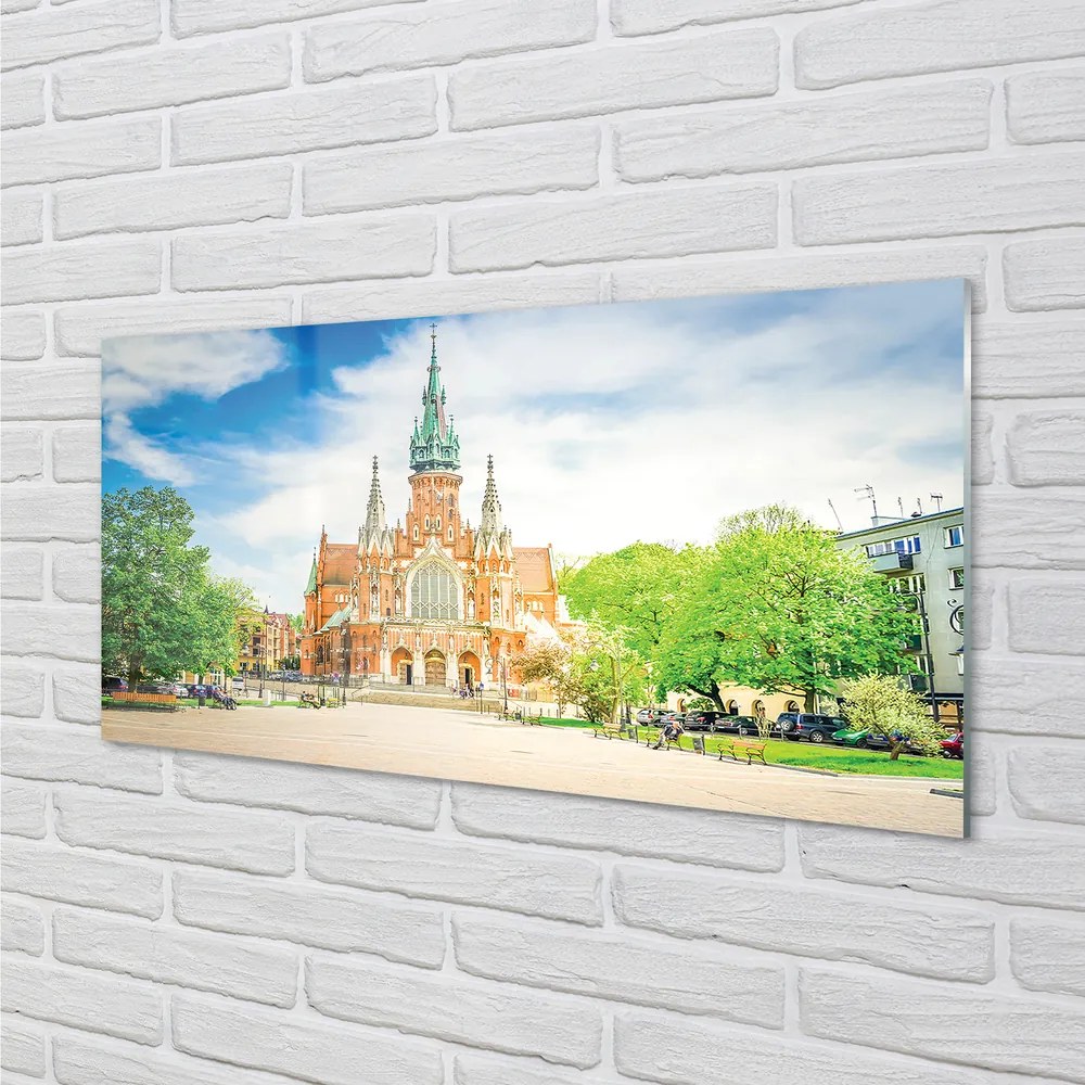 Nástenný panel  Katedrála Krakow 140x70 cm
