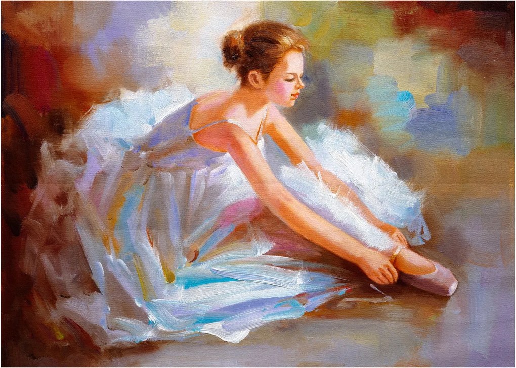 Sklenený obraz - Baletka (70x50 cm)