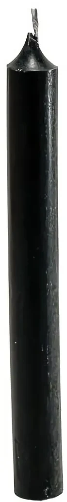 Vysoká sviečka čierna,  19,5 cm