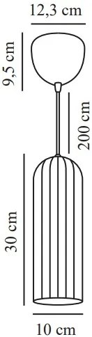 Nordlux Biely závesný luster Miella pre žiarovku E27 ø10cm 2412523001