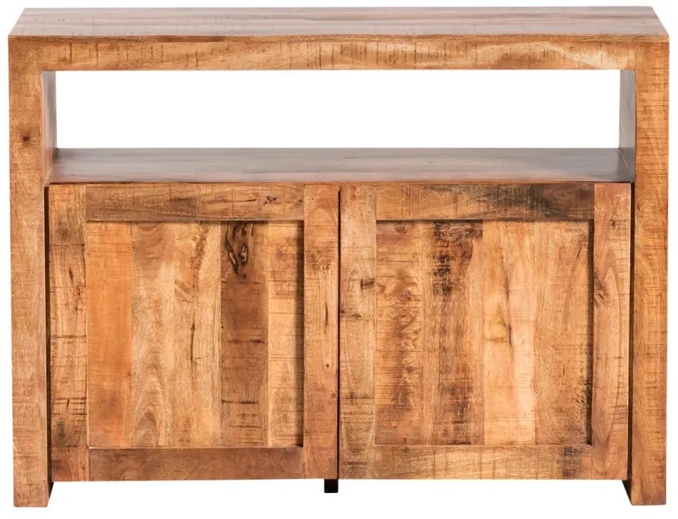 furniture-nabytek.cz - Masivní komoda Country z mangového dřeva, lakovaná, hnědá – 117×45×85 cm