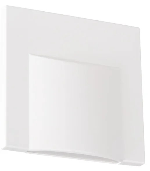 KANLUX LED orientačné schodiskové osvetlenie ELINA, 0,8 W, denná biela, hranaté, biele