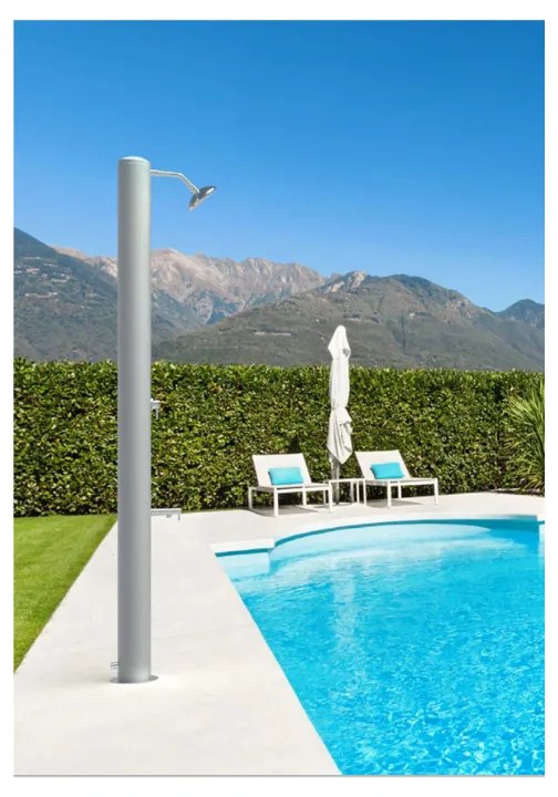 Solárna sprcha Tevere X, 50L, Eco Rain systém, nerezová oceľ