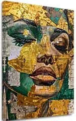 Elegantný obraz ženy Smaragdový sen