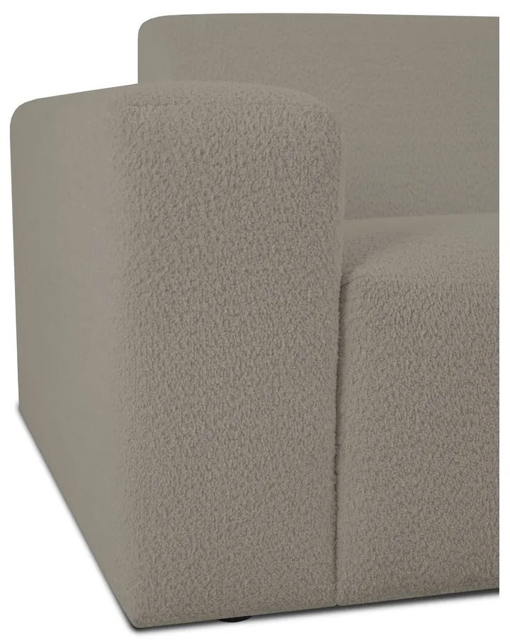 Svetlohnedá rohová pohovka z textílie buklé (do "U") Roxy – Scandic