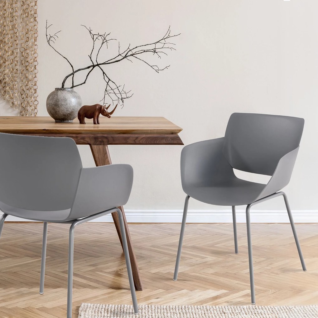 Stolička Alpena - tmavo šedá