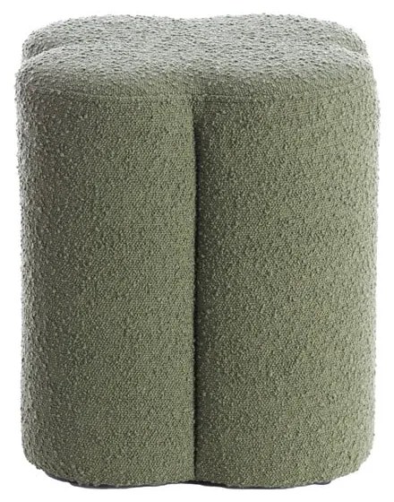 Zelený taburet z textílie buklé Nalani – Light &amp; Living