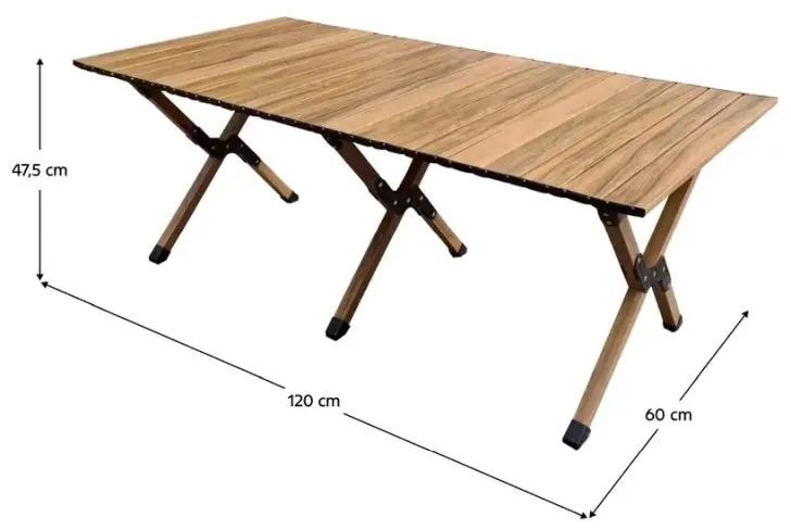 Kondela Kempingový stôl, hnedá, ARTUR