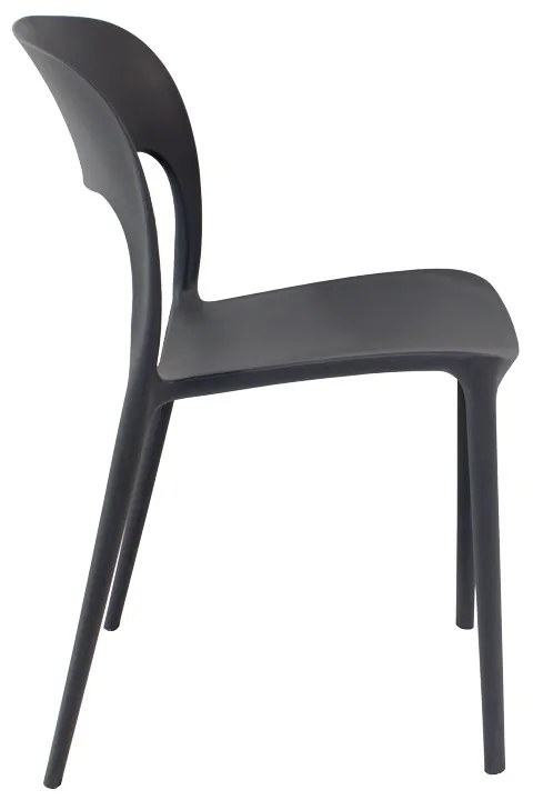 Dekorstudio Plastová stolička TREX sivá