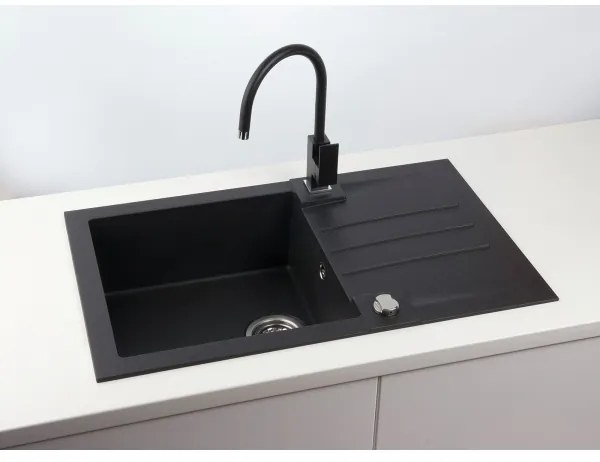 ALVEUS 1090942 - Kuchynský drez ROCK 78x48 cm granit/čierna