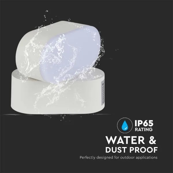 LED Vonkajšia flexibilná nástenné svietidlo LED/5W/230V 4000K IP65 biela