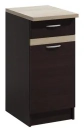 Kuchynská linka VALERIA 180 cm dub sonoma/hnedá