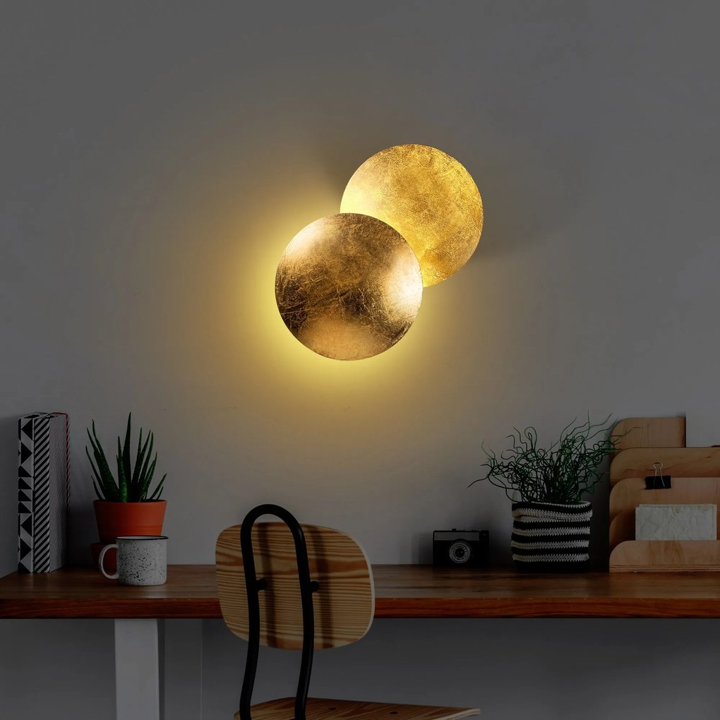 Nástěnné LED svítidlo Yosma zlaté