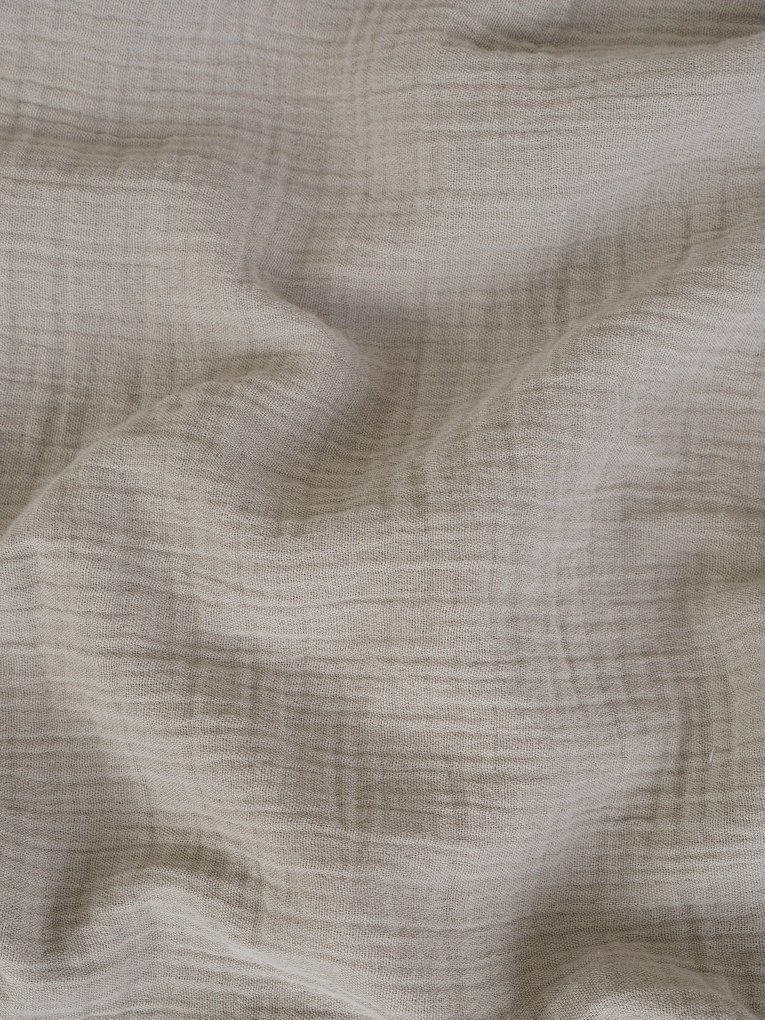 Mušelínová obliečka na vankúš 40 × 40 cm – Alexia sivohneda