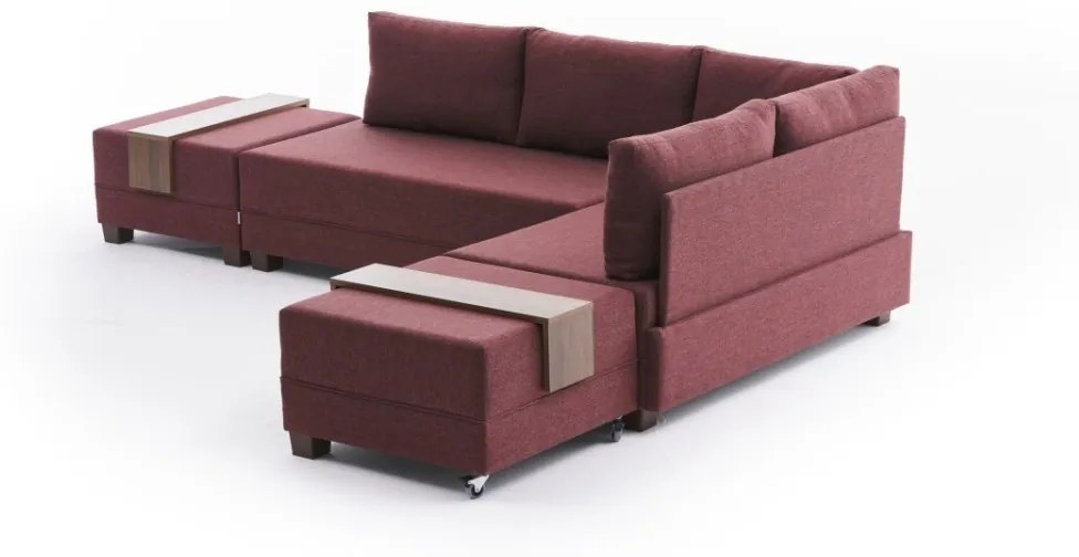 Rohová pohovka Fly bordó pravá