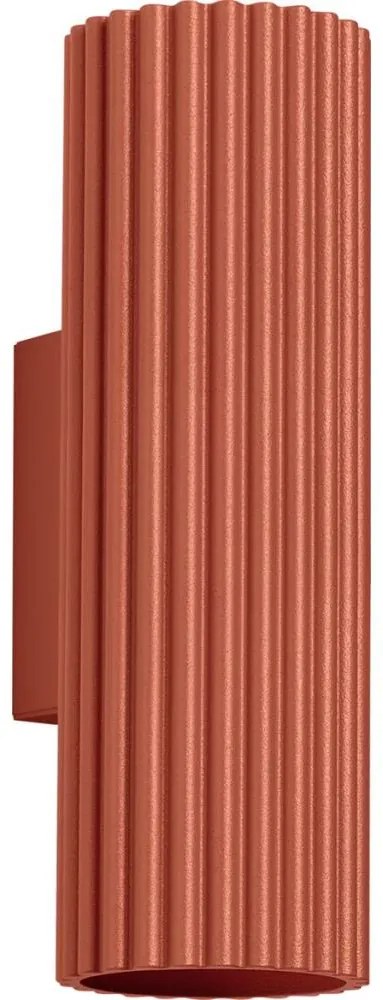 Sollux SL.1655 - Nástenné svietidlo KARBON 2xGU10/10W/230V červená SLX1314