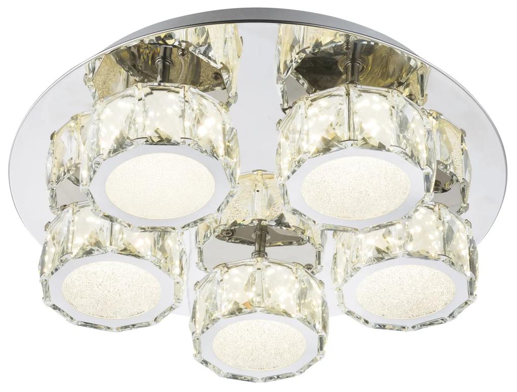 GLOBO Prisadené LED moderné svietidlo AMUR, 40W, denná biela, 40cm, okrúhle