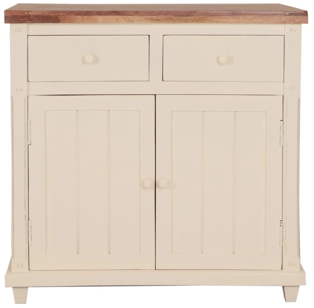 furniture-nabytek.cz - Komoda rustikálna z dreva mango 90x90x45