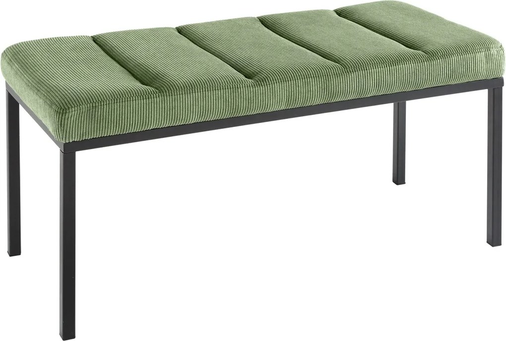 Dizajnová lavica Bailey 80 cm zelený menčester