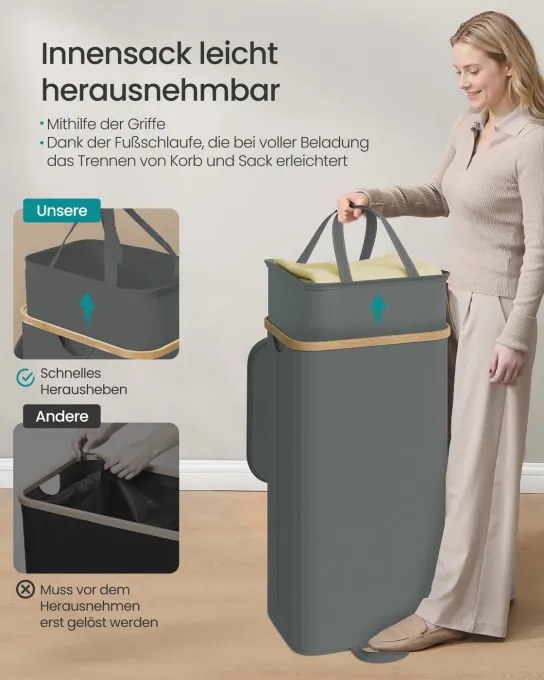 Kôš na bielizeň LCB531GN01