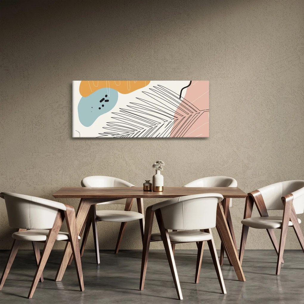 Obraz - Ilustrácia listu (120x50 cm)