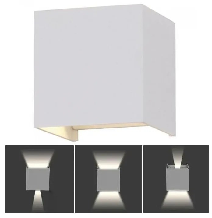 LED Vonkajšie nástenné svietidlo LED/5W/230V 4000K IP65 biela