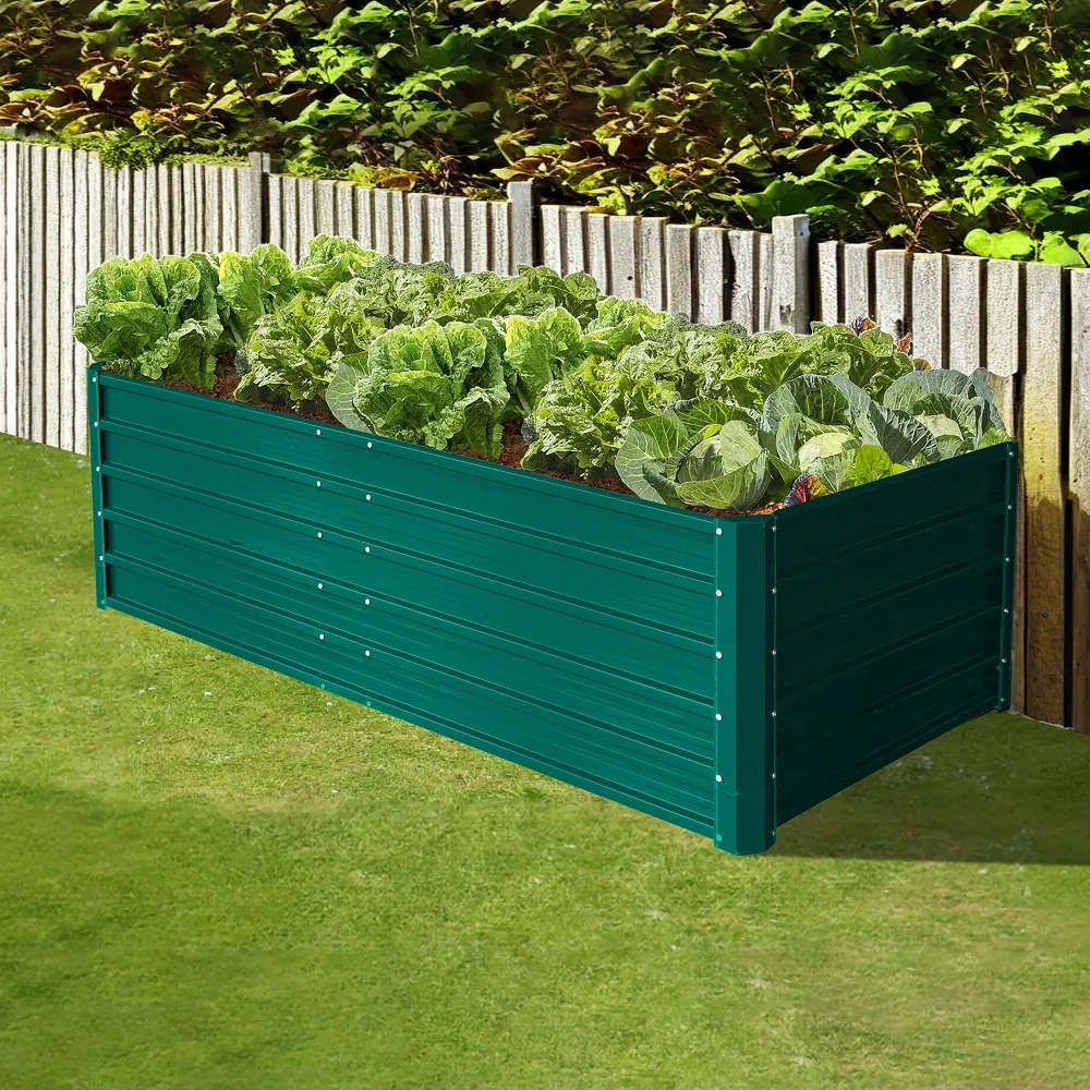 Vyvýšený záhradný záhon BestBerg VZ-940Z / 940 l / 180 x 90 x 58 cm / zelený