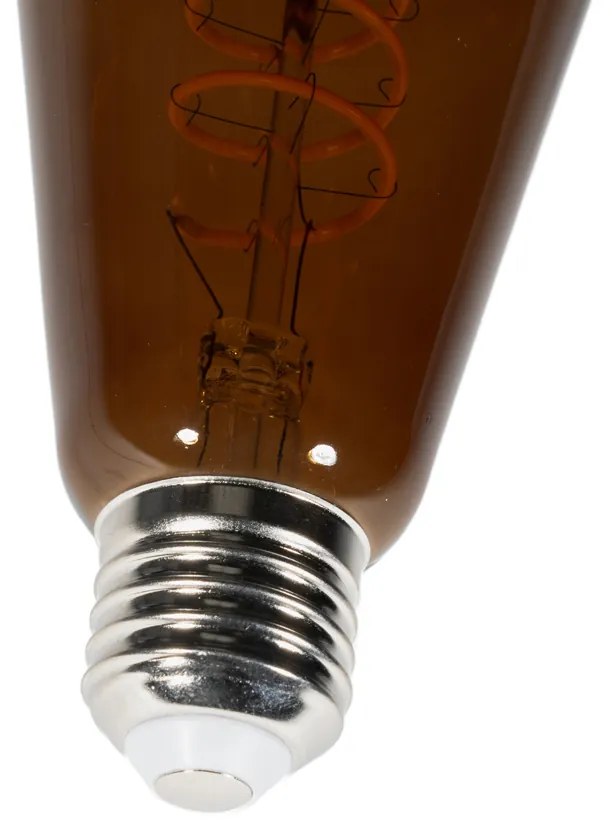 Sada 5 stmievateľných LED žiaroviek E27 ST64 hnedá 4W 100 lm 1800K