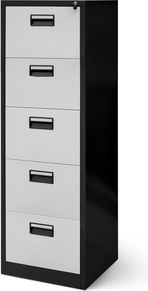 Kartotéková skriňa Sara: antracitovo-biela 46x163 cm (1013)