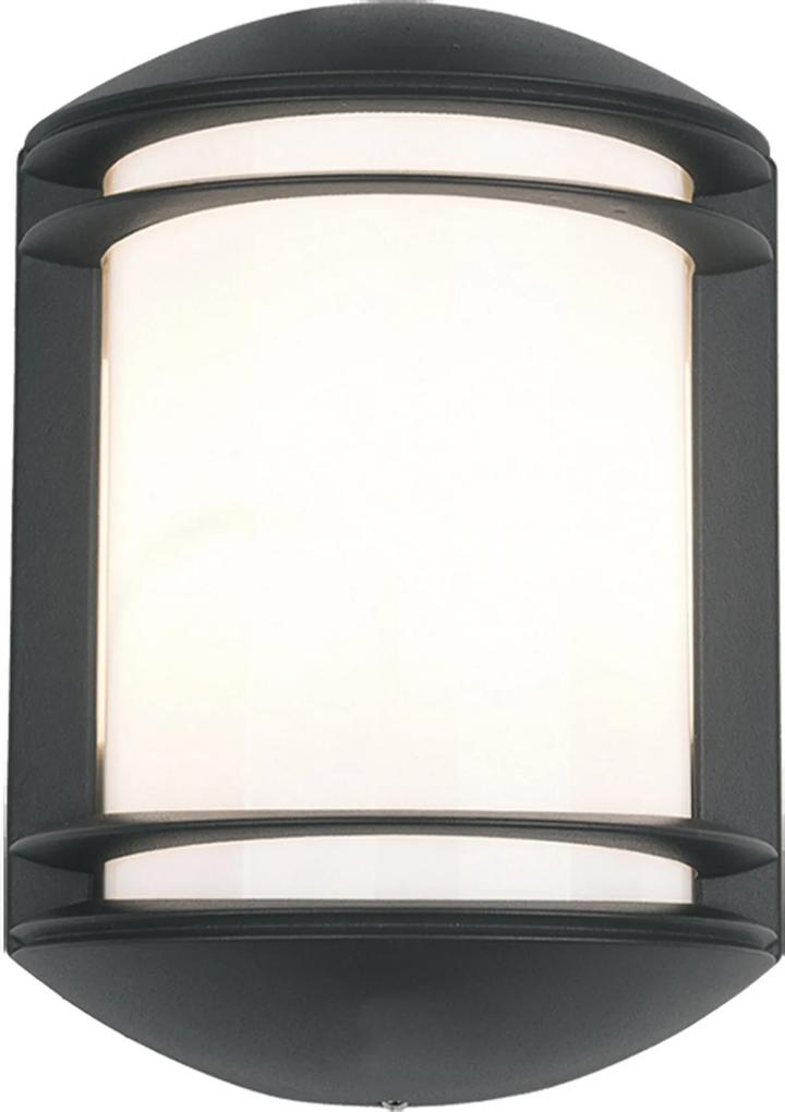 NOWODVORSKI Nástenné vonkajšie svietidlo QUARTZ, čierne 18,5x26cm