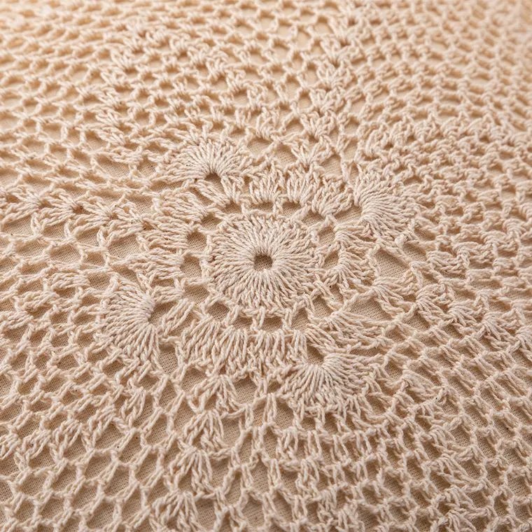 Sada 3 ks háčkovaných obliečok na vankúšiky 40 x 40 cm
