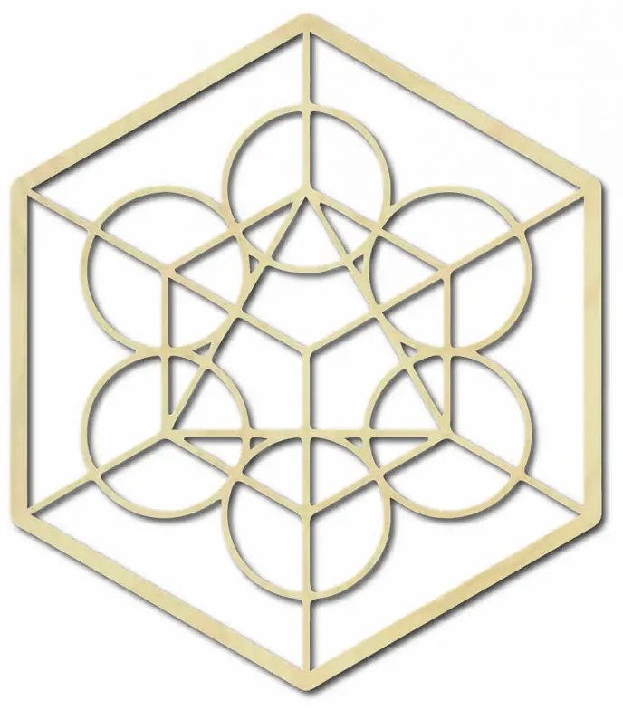 Drevený geometrický obraz na stenu žatva I SENTOP PR0336