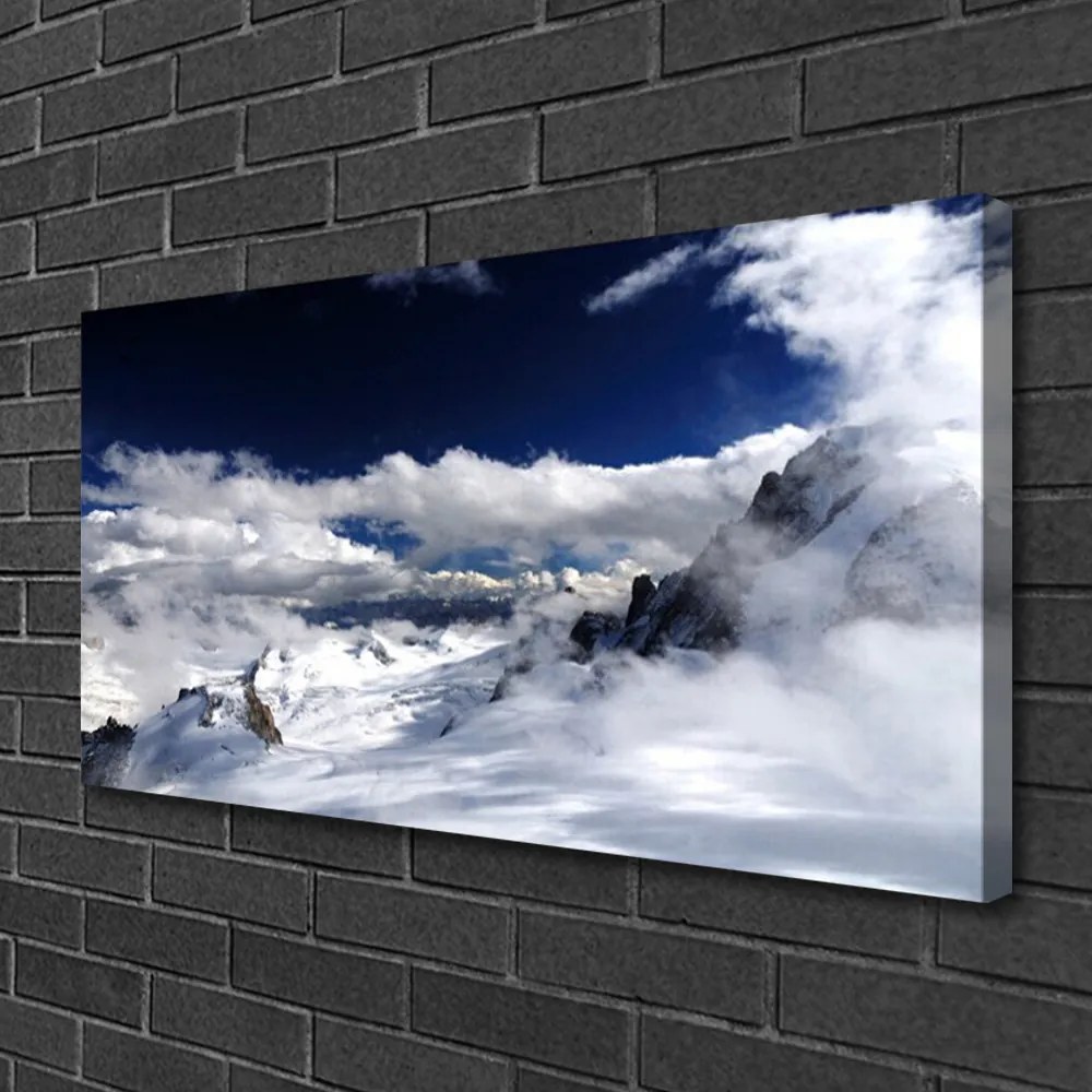 Obraz na plátne Hora mraky príroda 120x60 cm