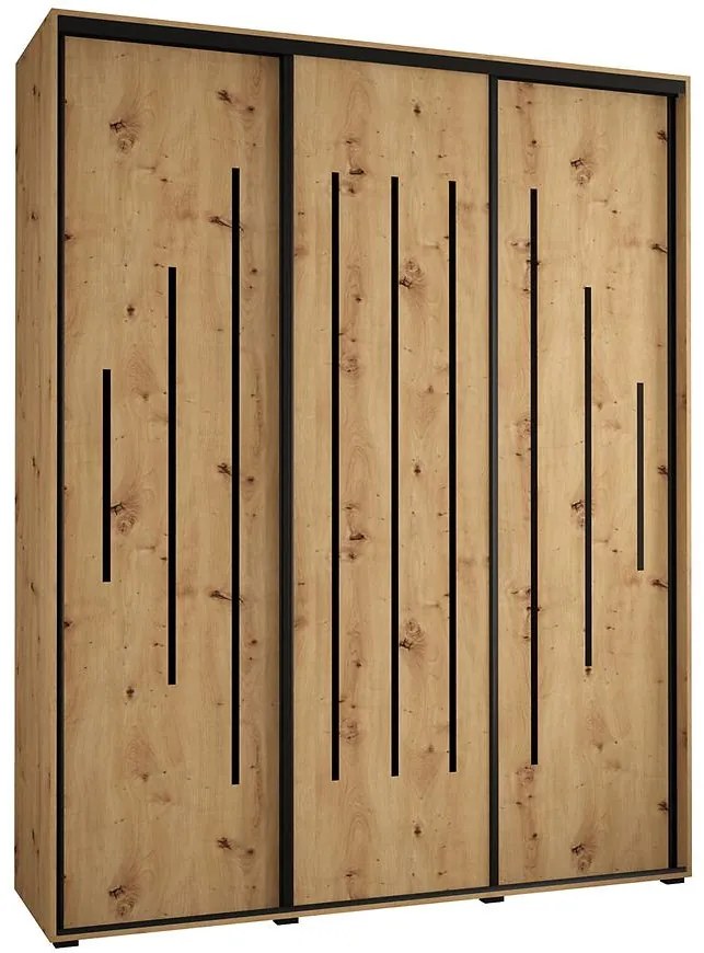 Skriňa 45 Canaris 12 190 artisan/čierna