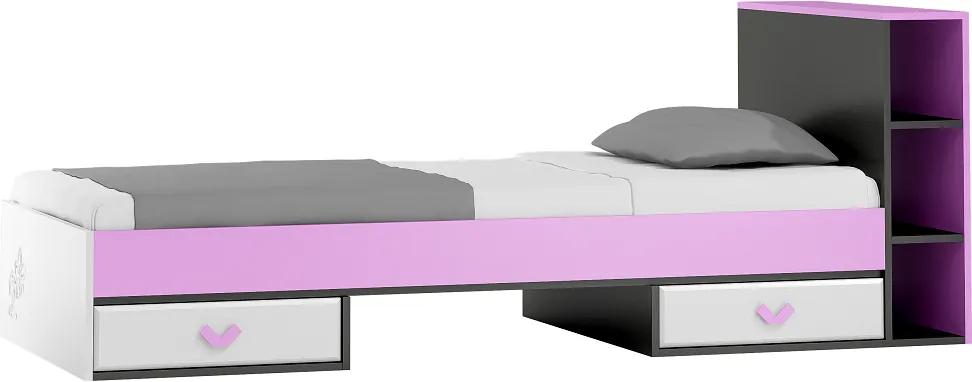 MAXMAX Detská posteľ so zásuvkami - FLOWER TYP B 200x90 cm