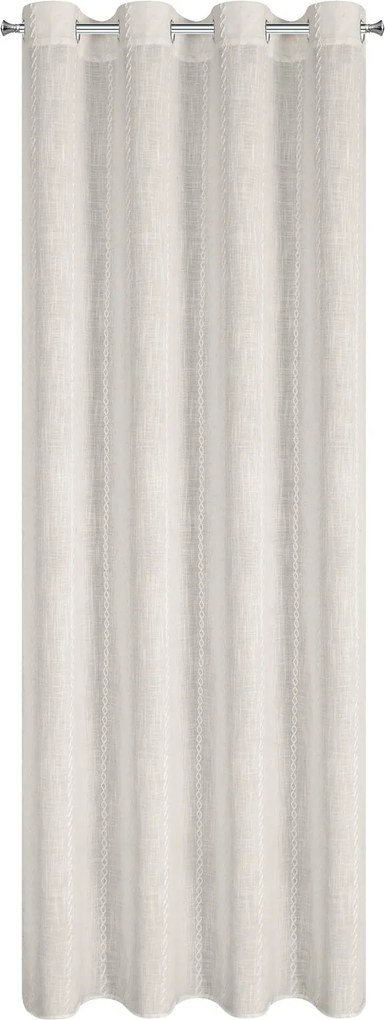 ZÁVES NA KRÚŽKOCH JULIANA 140X250 CM PRÍRODNÁ