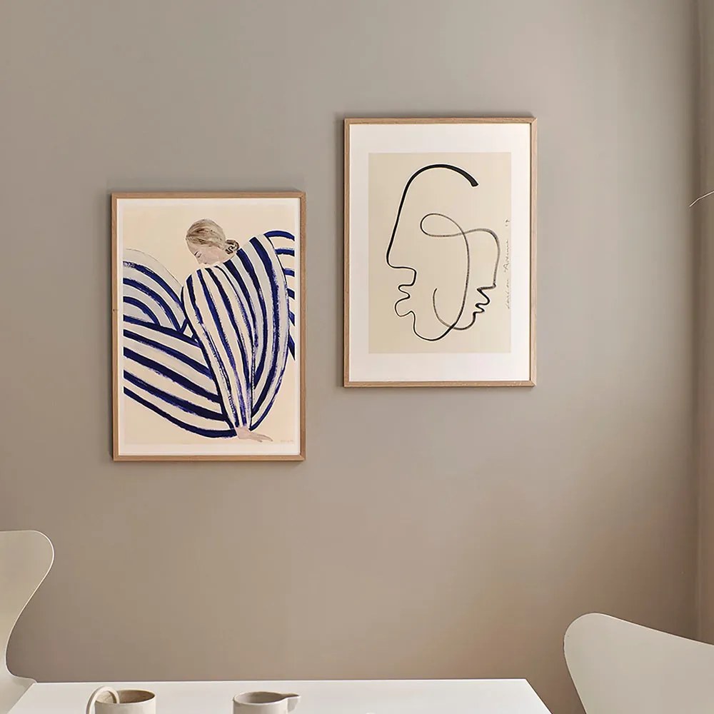 The Poster Club Plagát Blue Stripe At Concorde by Sofia Lind 50x70 cm