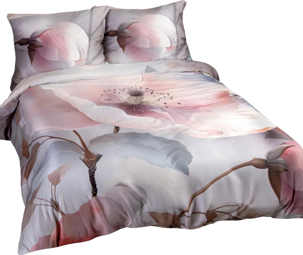 SATÉNOVÉ OBLIEČKY SATYNLOVE PREMIUM 140X200 CM, 1KS 70X90 CM KVETY