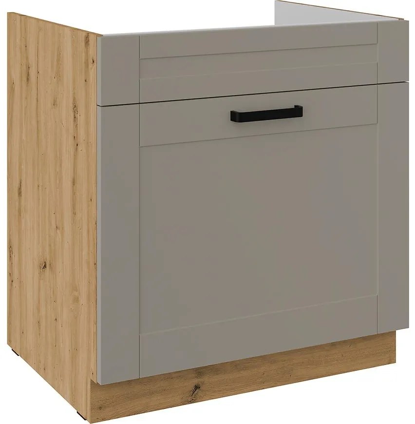 Kuchynská skrinka Luna claygrey/artisan 80ZL 1S BB